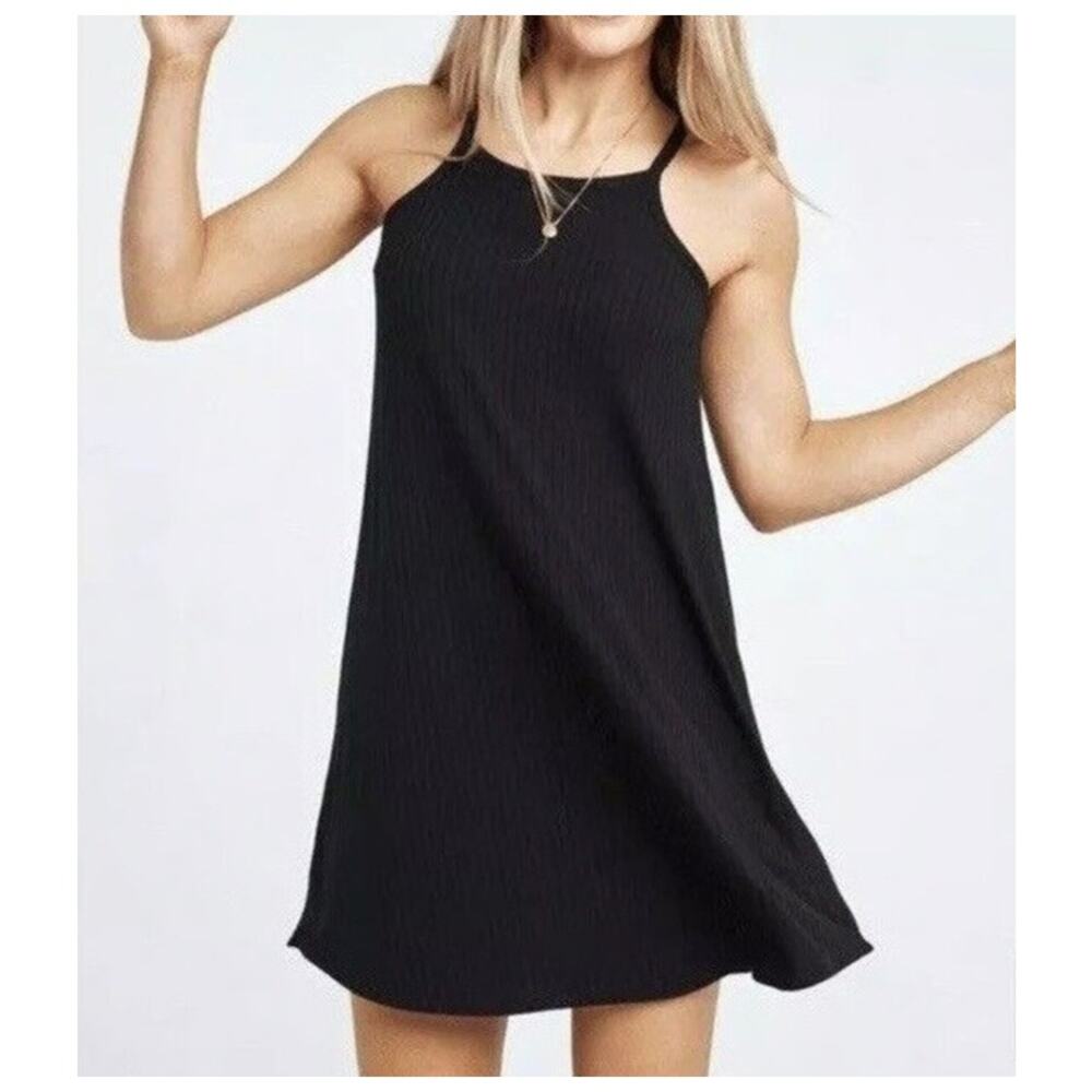 Athleisure Comfort SHEBIRD Luxe Rib Vacay Sleeveless Tank Dress  5 Built In Bra